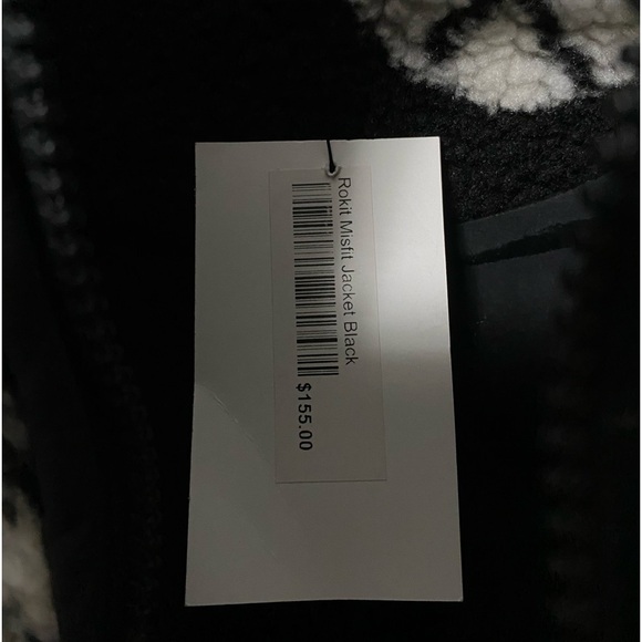 NEW ROKIT men's misfit polar fleece jacket in black men 2XL - Picture 6 of 8